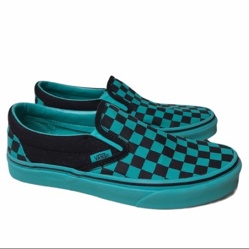 TEAL&BLACK WOMENS VANS!!🖤